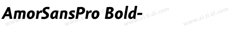 AmorSansPro Bold字体转换